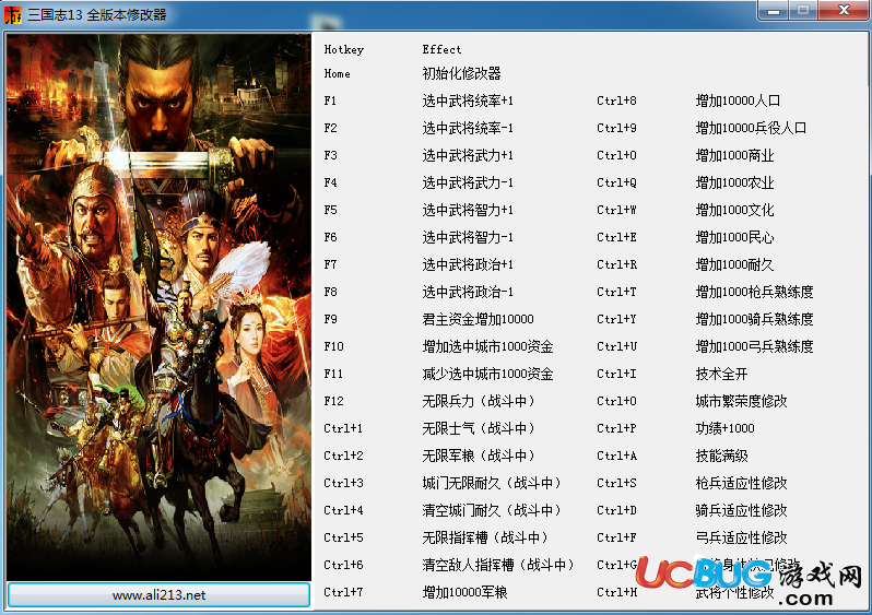 《三國(guó)志13》修改器v1.0 +38 中文版
