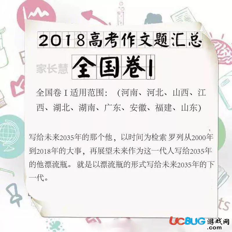 2018年高考作文題全國卷最全匯總大全