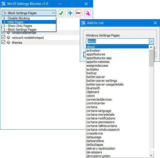 Win10 Settings Blocker(win10隱藏設(shè)置工具)
