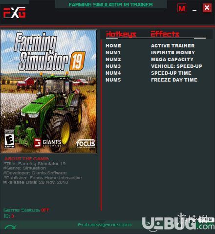 《模擬農(nóng)場(chǎng)19》v1.1.0.0五項(xiàng)修改器FutureX版