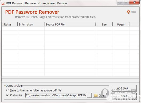 Adept PDF Password Remover