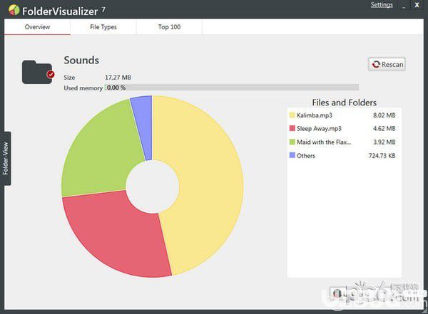 FolderVisualizer(硬盤(pán)空間分析工具)