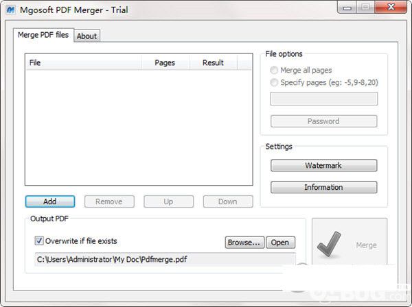 Mgosoft PDF Merger下載