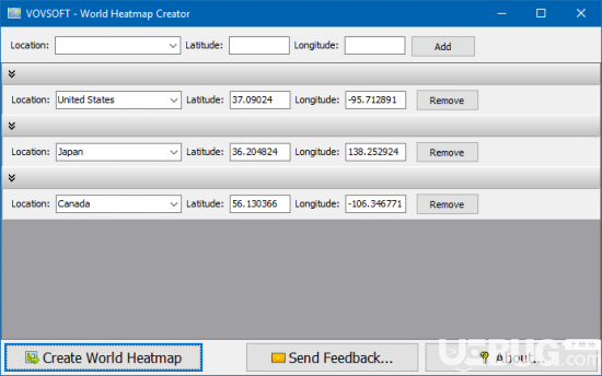 VovSoft World Heatmap Creator下載