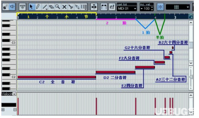 怎么使用Cubase軟件編寫MIDI音符