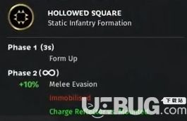 《全面戰(zhàn)爭三國》空心方陣有什么效果