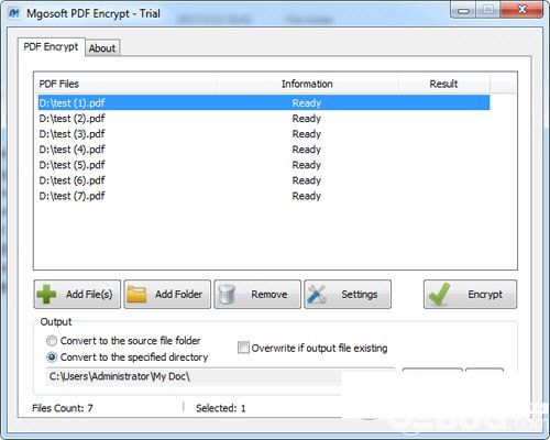 Mgosoft PDF Encrypt