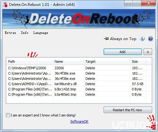 Delete.On.Reboot(重啟時(shí)刪除無用文件工具)