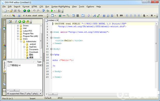 DSV PHP editor