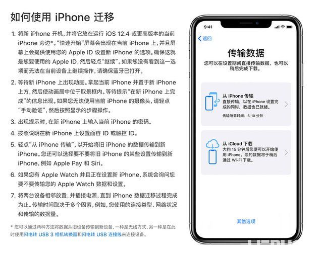 蘋(píng)果ios12.4系統(tǒng)數(shù)據(jù)遷移功能使用方法介紹