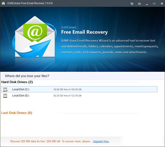 IUWEshare Free Email Recovery