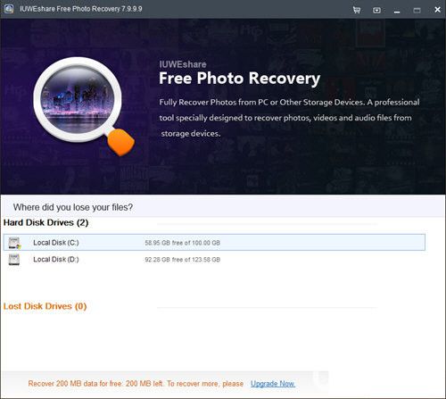 IUWEshare Free Photo Recovery