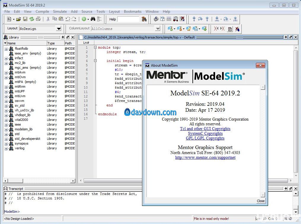 Mentor Graphics ModelSim SE-64下載