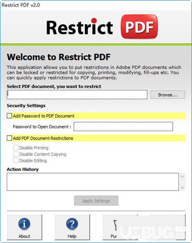 Restrict PDF