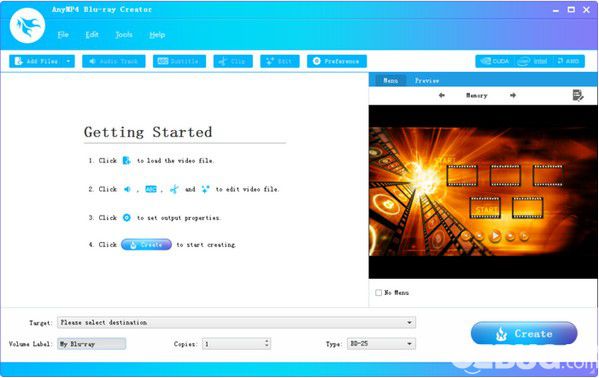 AnyMP4 Blu-ray Creator(藍光刻錄工具)