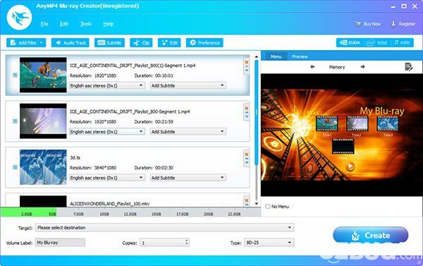 AnyMP4 Blu-ray Creator(藍光刻錄軟件)v1.1.56免費版【2】