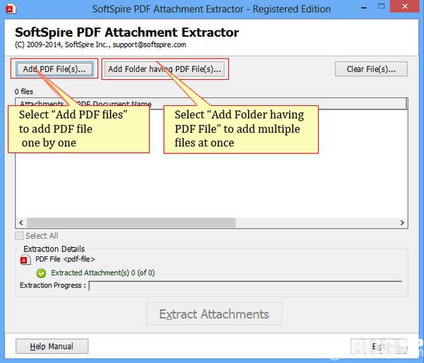 SoftSpire pdf Attachment Extractor  v1.3免費(fèi)版【2】