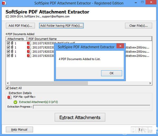 SoftSpire pdf Attachment Extractor  v1.3免費(fèi)版【3】