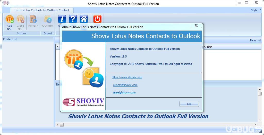 Shoviv Lotus Notes Contacts to Outlook