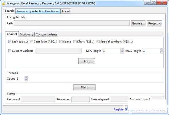 Manyprog Excel Password Recovery