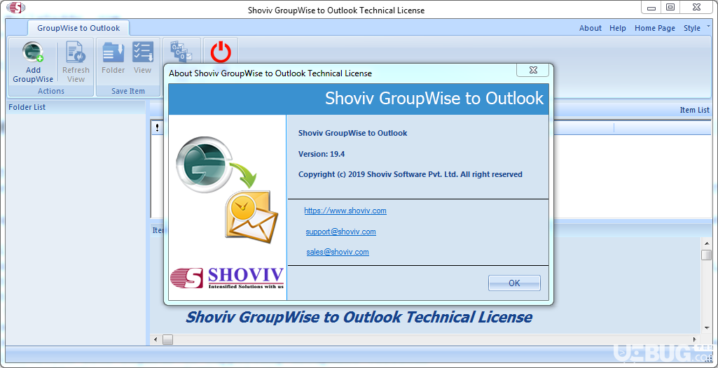 Shoviv Groupwise to Outlook Converter