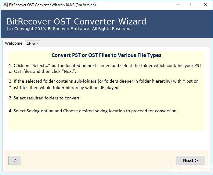 BitRecover OST Converter Wizard