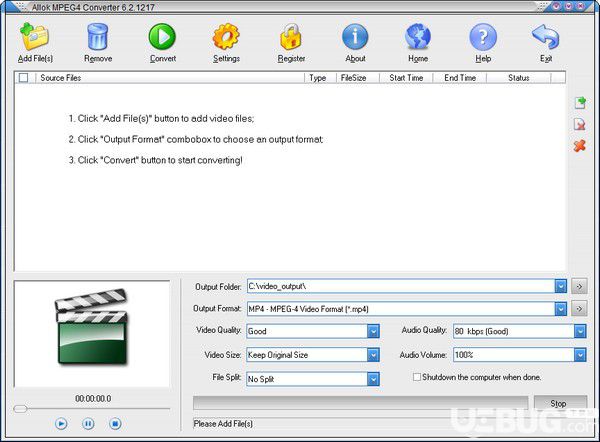 Allok MPEG4 Converter(視頻轉(zhuǎn)換工具)