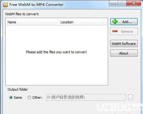 Free WebM to MP4 Converter(WebM轉(zhuǎn)MP4轉(zhuǎn)換器)