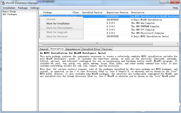 MinGW Installation(MinGW安裝管理器)v0.6.2免費版【3】