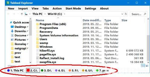 Tabbed Explorer(標(biāo)簽式資源管理器)v1.1.0.2免費(fèi)版【2】