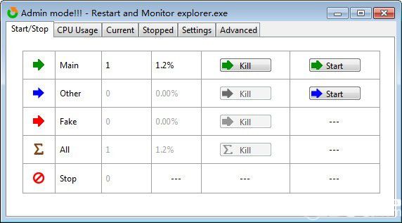 Restart and Monitor Explorer(資源管理器重啟工具)