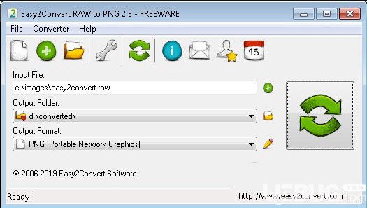 Easy2Convert RAW to PNG