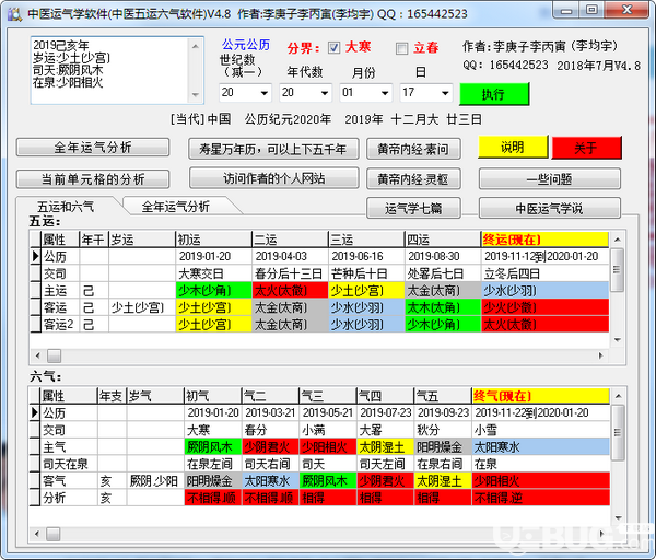 中醫(yī)運氣學軟件