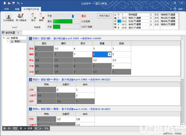 邁實ahp層次分析法軟件