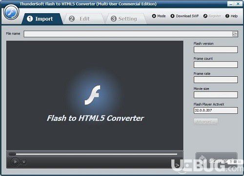 ThunderSoft Flash to HTML5(flash轉(zhuǎn)html5工具)