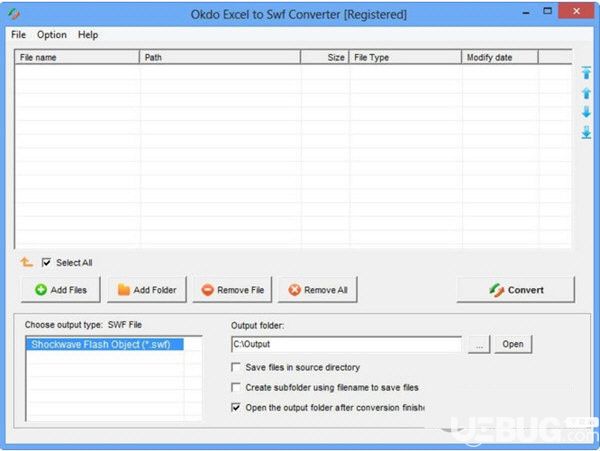 Okdo Excel to Swf Converter