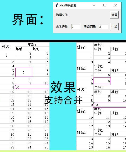 xlsx表頭復(fù)制v1.0免費(fèi)版【3】