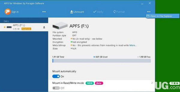 APFS for Windows(APFS格式轉換工具)v2.1.47免費版【4】