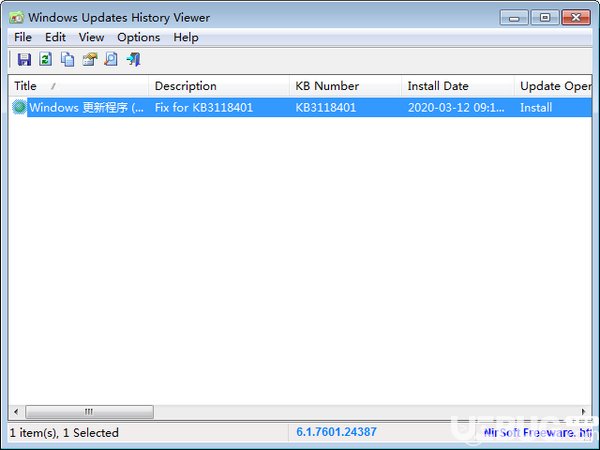 Windows Updates History Viewer