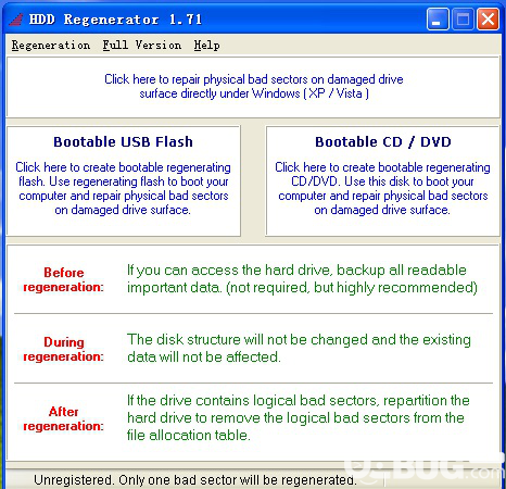 HDD Regenerator硬盤恢復(fù)工具使用方法教程