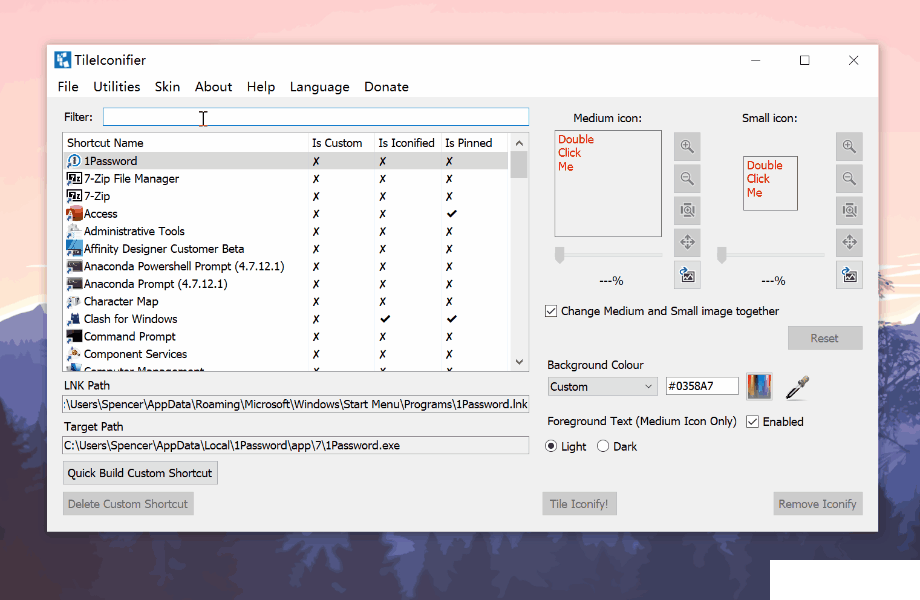 TileIconifier(win10開始菜單美化軟件)v2.2.6776.40900免費(fèi)版【3】