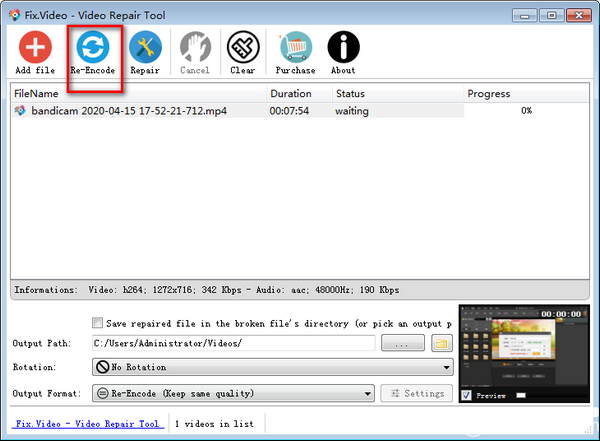 Video Repair Tool(視頻修復(fù)軟件)v1.0免費版【4】