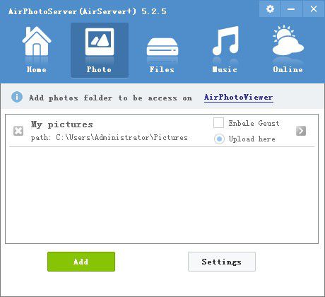 AirPhotoServer(圖片web服務(wù)器)v5.2.4免費(fèi)版【2】