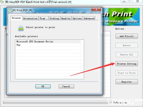 VeryPDF PDF Batch Print GUI 3.1免費(fèi)版【3】