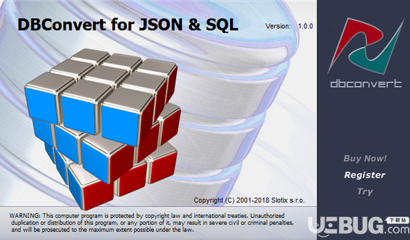 DBConvert for JSON and SQL(數(shù)據庫文件轉換工具)