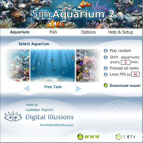 Sim AQUARIUM 2(魚缸屏保軟件)