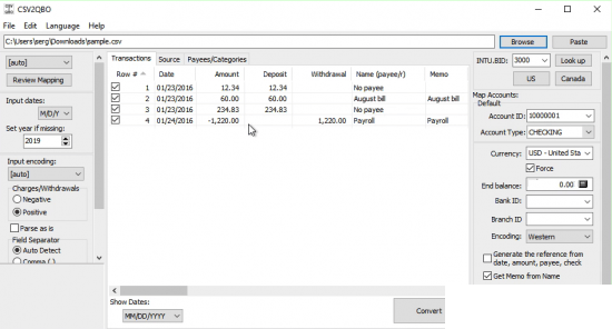 CSV2QBO下載