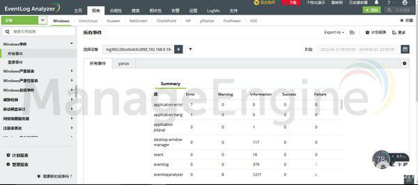 EventLog Analyzer(日志分析工具)