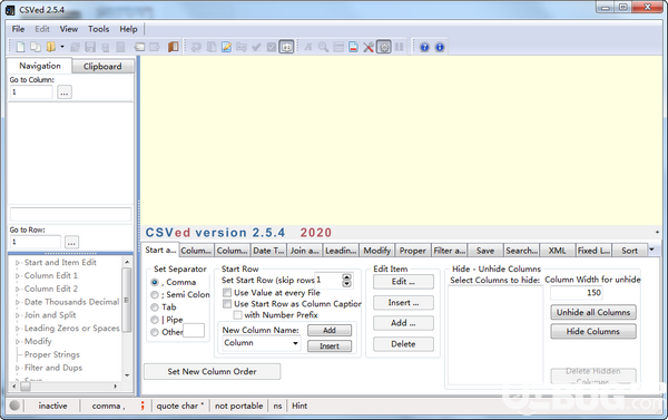 CSVed(CSV文件編輯器)v2.5.4.0免費(fèi)版