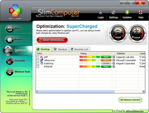 SlimComputer(軟件強(qiáng)力卸載工具)